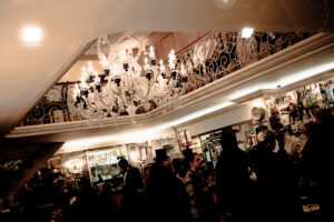 Venice - Caffè Lavena in St. Mark's square, color landscape photo